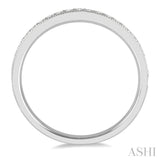 1/4 Ctw Round Cut Diamond Wedding Band in 14K White Gold