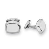 Stainless Steel Beveled Rectangle Cufflinks