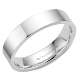 A CrownRing traditional wedding band in rose gold.