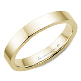 A CrownRing traditional wedding band in rose gold.