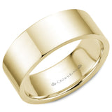 A CrownRing traditional wedding band in rose gold.