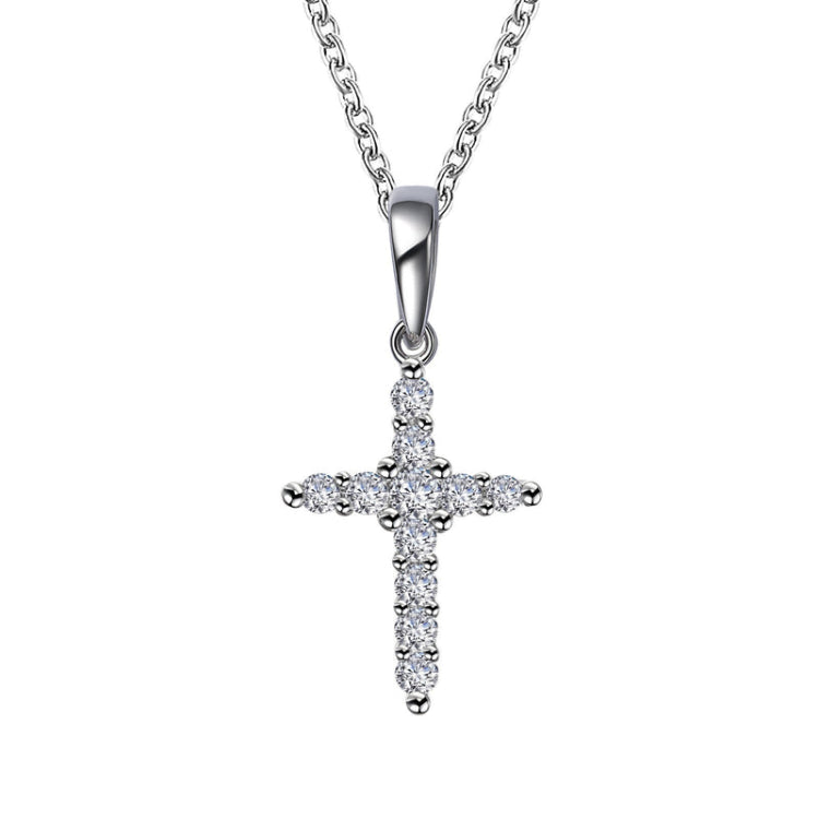 0.33 Ctw Cross Pendant Necklace