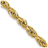 14K 20 inch 2.8mm Semi Solid Rope with Lobster Clasp Chain