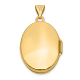 14k Floral Border 21mm Oval Locket