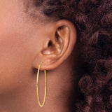 14k 1.2x40mm Polished Endless Tube Hoop Earrings
