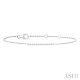 1/10 Ctw Single Cut Diamond Fashion Bracelet in Sterling Silver