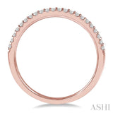 1/5 Ctw Round Cut Diamond Wedding Band in 14K Rose Gold