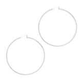 Sterling Silver 2x60mm Hoop Earring