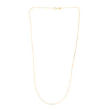 14K Yellow Gold .60mm Classic Box 20 Chain with Spring Ring