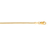 14K Yellow Gold 1.1mm Classic Box 16 Chain with Lobster Lock