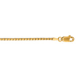 14K Yellow Gold 1.7mm Classic Box 30 Chain with Lobster Lock