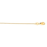 14K Yellow Gold .45mm Classic Box 20 Chain with Lobster Lock