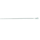 14K White Gold 1.4mm Classic Box 16 Chain with Lobster Lock