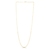 14K Yellow Gold 1.9mm Diamond Cut Cable 16 Chain with Lobster Lock