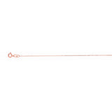 14K Rose Gold 0.87mm Diamond Cut Cable 18 Chain with Spring Ring Clasp