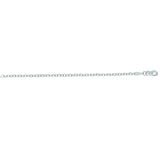 14K White Gold 2.3mm Diamond Cut Cable 22 Chain with Lobster Lock
