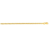 14K Yellow Gold 2.9mm Lite Forsantina 24 Chain with Lobster Lock