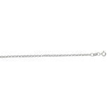 14K White Gold 1.9mm Lite Rolo 18 Chain with Spring Ring Clasp