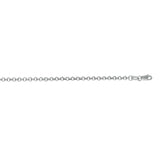 14K White Gold 2.5mm Lite Rolo 16 Chain with Lobster Lock