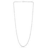 14K White Gold 1.8mm Singapore 18 Chain with Lobster Lock
