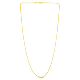 14K Yellow Gold 1.5mm Sparkle 18 Chain with Lobster Lock