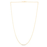 14K Yellow Gold 1.2mm Round Wheat 16 Chain with Lobster Lock