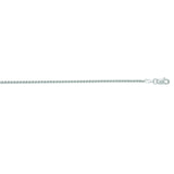 14K White Gold 1.5mm Round Wheat 22 Chain with Lobster Lock