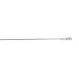 14K White Gold 1.2mm Franco 20 Chain with Lobster Lock
