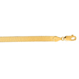 14K Yellow Gold 20 6mm Imperial Herringbone Chain with Lobster Lock