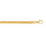 14K Yellow Gold 26 4.4mm Semi-Solid Square Franco Chain with Lobster Lock
