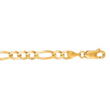 14K Yellow Gold 4.5mm Figaro 24 Chain with Lobster Lock