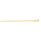 14K Yellow Gold 1.2mm Mariner 20 Chain with Spring Ring