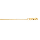 14K Yellow Gold 1mm Gourmette 16 Chain with Lobster Lock