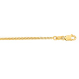 14K Yellow Gold 1.4mm Gourmette 24 Chain with Lobster Lock