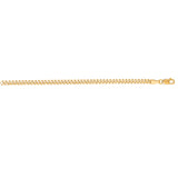 14K Yellow Gold 2.8mm Gourmette 18 Chain with Lobster Lock