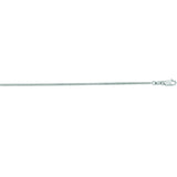 14K White Gold 1.4mm Gourmette 20 Chain with Lobster Lock