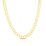 14K Yellow Gold 5.7mm Comfort Curb 20 Chain with Lobster Lock