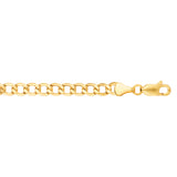 14K Yellow Gold 20 5.3mm Lite Curb Chain with Lobster Lock