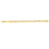 14K Yellow Gold 22 6.2mm Lite Curb Chain with Lobster Lock