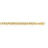 14K Yellow Gold 6mm Miami Cuban 8.5 Chain Bracelet with Lobster Lock