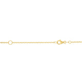 14K Yellow Gold 1.5mm Extendable Cable 18 Chain (Jump Ring at 16 inch) with Lobster Lock