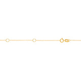 14K Yellow Gold 1.3mm Double Extendable Piatto 18 Chain with Lobster Lock. Jump Ring at 16 and 17 inch.