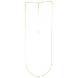14K Yellow Gold 1mm Adjustable Wheat 30 Chain with Lobster Lock