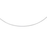 14K White Gold 1.5mm Round 17 Omega with Screw Back Lock
