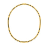 14K Yellow Gold 7 6mm Classic Omega with Box Lock