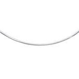14K White Gold 16 4.4mm Classic Omega with Box Lock