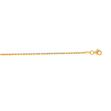 14K Yellow Gold 22 1.6mm Royal Rope Chain with Lobster Lock