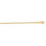 14K Yellow Gold 30 1.8mm Royal Rope Chain with Lobster Lock