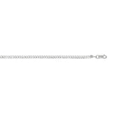 14K White Gold 20 2.6mm Comfort Curb Chain