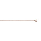 10K Rose Gold .45mm Classic Box 16 Chain with Spring Ring